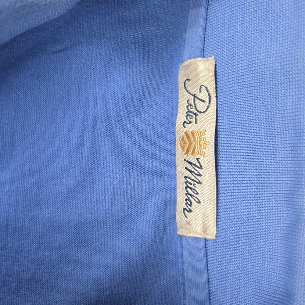 Peter Millar Men's XL Blue Polo Shirt Golf Country Club Shorebird Logo - Picture 7 of 11